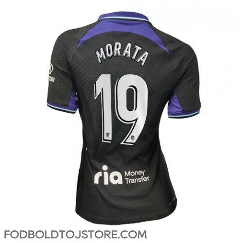 Atletico Madrid Alvaro Morata #19 Udebanetrøje Dame 2022-23 Kortærmet
